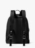 michael kors hudson crocodile embossed leather commuter backpack