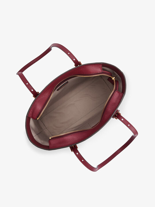 michael kors حقيبة كوين متوسطة الحجم من الجلد المحبب