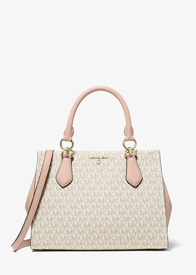 michael kors marilyn medium logo satchel