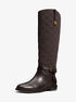 Beverly Quited Suede and Leather Riding Boot michael kors beverly quited suede and leather riding boot