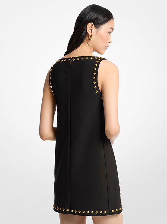 Dome Studded Crepe Shift Dress michael kors dome studded crepe shift dress