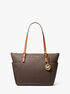Jet Set Logo Top-Zip Tote Bag michael kors jet set logo top zip tote bag