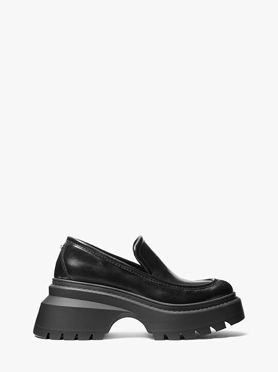 michael kors shiloh leather loafer