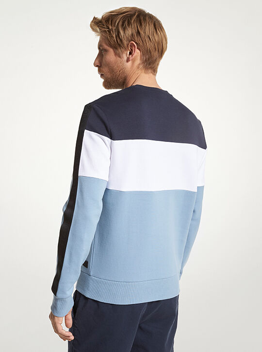 قميص من النوع الثقيل قطن مطاطي مخطط كتلة اللون michael kors قميص من النوع الثقيل قطن مطاطي مخطط كتلة اللون