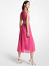Pleated Georgette Cutout Dress michael kors pleated georgette cutout dress