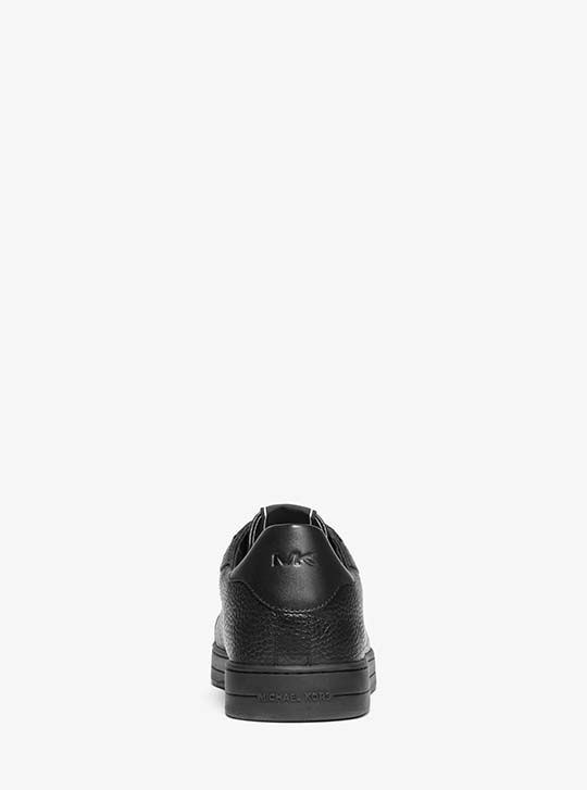 Keating Pebbled Leather Sneaker, BLACK | Michael Kors KWT