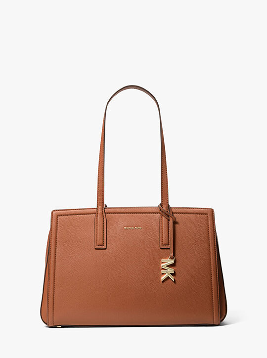 michael kors حقيبة ليلى متوسطة الحجم من الجلد