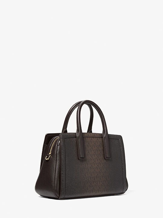 Laila Small Signature Logo Satchel michael kors laila small signature logo satchel