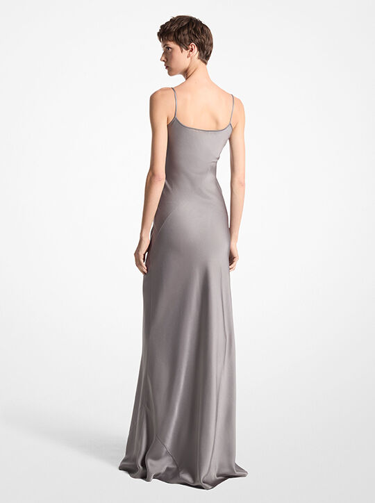Satin Charmeuse Slip Gown michael kors satin charmeuse slip gown