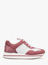 Raina Mixed-Media Trainer michael kors raina mixed media trainer