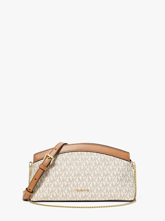 michael kors athena small signature logo convertible clutch