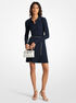 Ribbed Viscose Belted Polo Dress michael kors ribbed viscose belted polo dress