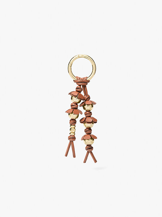 Embellished Floral Bag Charm michael kors embellished floral bag charm