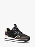 Raina Mixed-Media Platform Trainer michael kors raina mixed media platform trainer