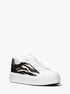 michael kors romey mixed media platform sneaker