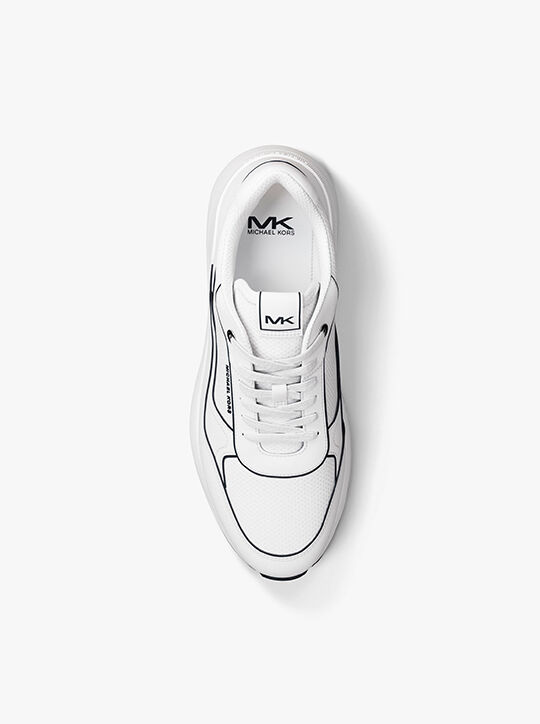 Trevor Leather and Mesh Trainer michael kors trevor leather and mesh trainer