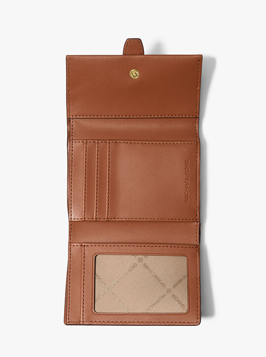michael kors greenwich medium signature logo trifold wallet