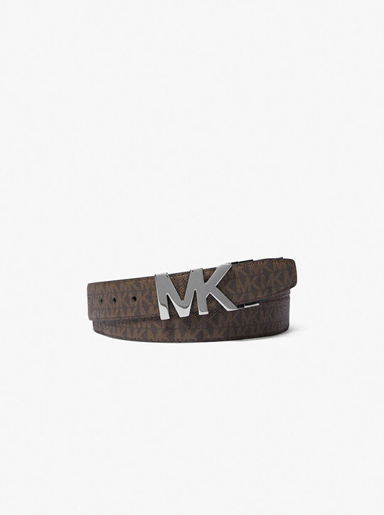 Reversible Leather and Signature Logo Belt michael kors reversible leather and signature logo belt