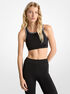 michael kors logo tape sports bra