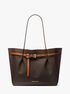 michael kors emilia large logo tote bag