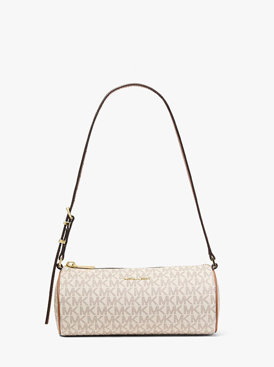 michael kors izzy small signature logo barrel pochette