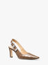 Darrington Crocodile Embossed Leather Slingback Pump michael kors darrington crocodile embossed leather slingback pump