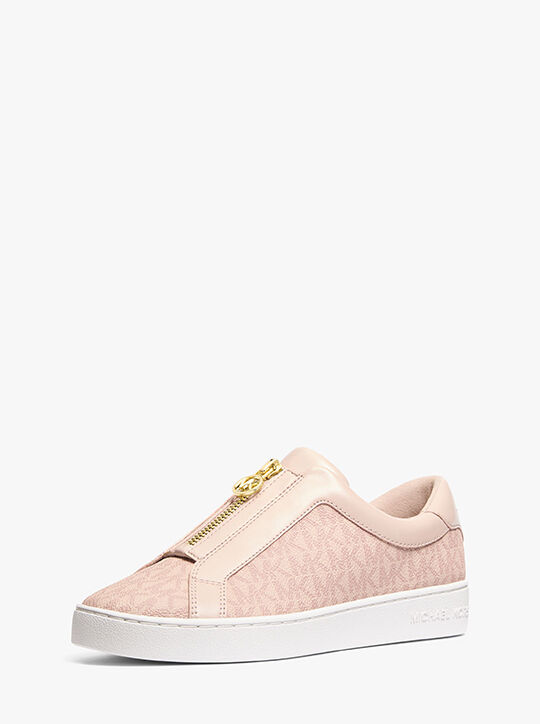 Keaton Signature Logo Zip-Up Sneaker michael kors keaton signature logo zip up sneaker