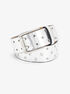 michael kors leather belt with mini grommets