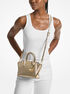Avril Extra-Small Metallic Leather Satchel michael kors avril extra small metallic leather satchel