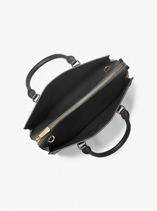 michael kors sheila medium faux saffiano leather satchel