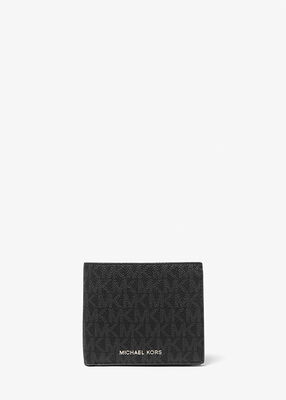 michael kors greyson logo slim billfold wallet