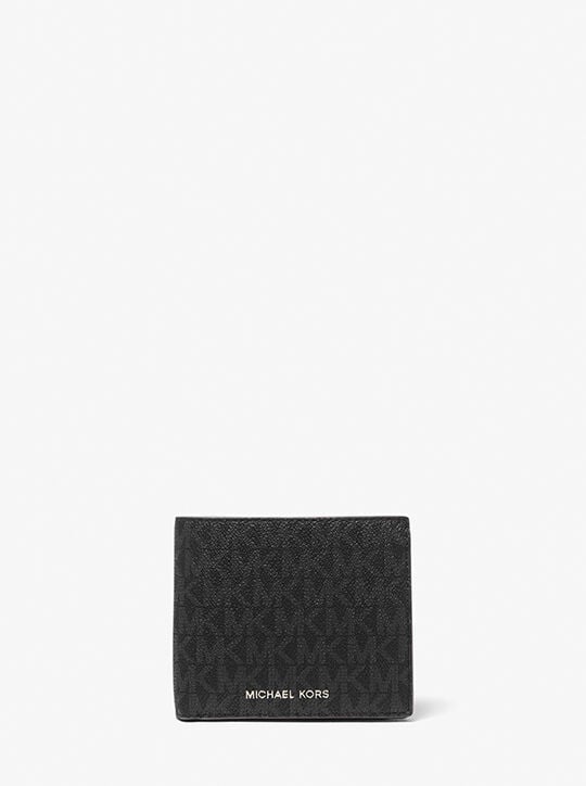 Greyson Logo Slim Billfold Wallet michael kors greyson logo slim billfold wallet