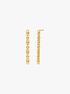 michael kors astor precious metal plated sterling silver link drop earrings
