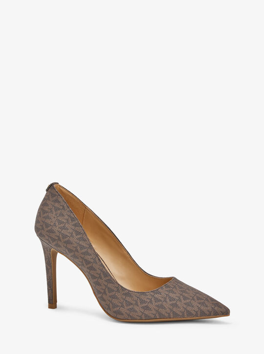 Logo Embossed Pumps michael kors logo embossed pumps