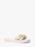 michael kors signature logo slide sandal