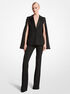 Double Crepe Sablé Tuxedo Cape Jacket michael kors double crepe sabl tuxedo cape jacket