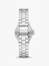 Mini Lennox Pavé Silver-Tone Watch michael kors mini lennox pav silver tone watch