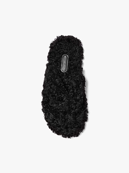 michael kors alani faux fur flip flop