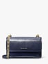 Claire Large Crackled Leather Convertible Shoulder Bag michael kors claire large crackled leather convertible shoulder bag