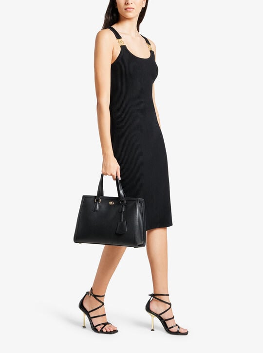 Chantal Medium Pebbled Leather Satchel michael kors chantal medium pebbled leather satchel