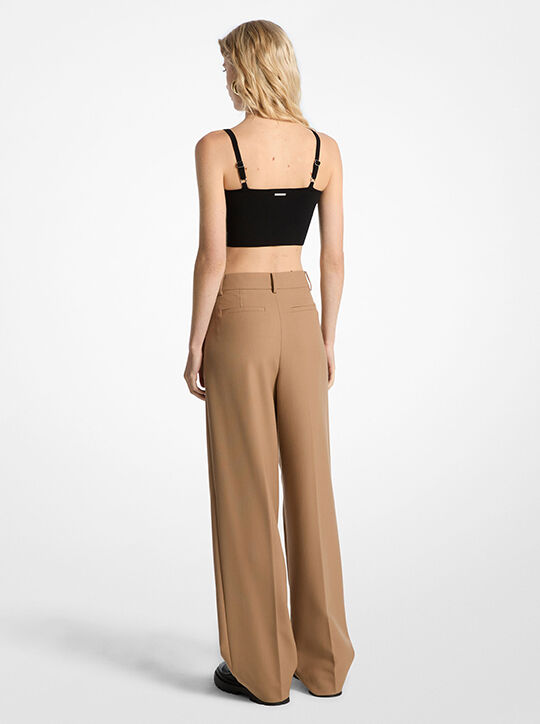 michael kors pleated wide leg pants