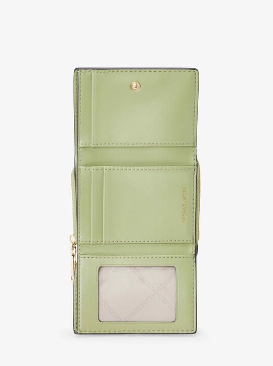 michael kors empire small pebbled leather tri fold wallet