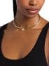 Marquise Cut Cubic Zirconia Collar Necklace michael kors marquise cut cubic zirconia collar necklace