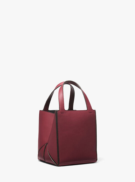 Jordi Small Leather Tote Bag, CRIMSON | Michael Kors KWT