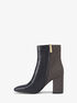 Perla Leather and Signature Logo Ankle Boot michael kors perla leather and signature logo ankle boot