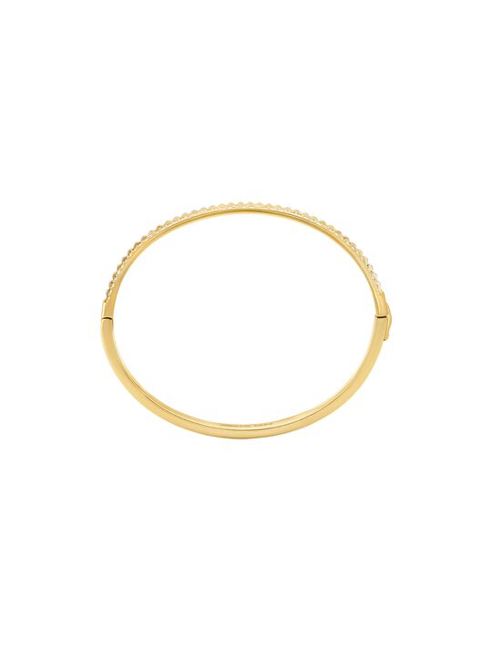 michael kors pav  two tone fluted bangle