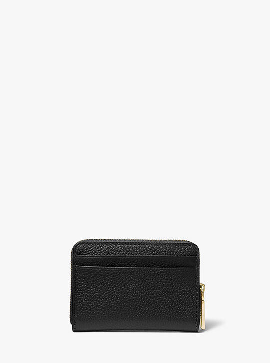 Jet Set Small Pebbled Leather Zip-Around Card Case michael kors jet set small pebbled leather zip around card case