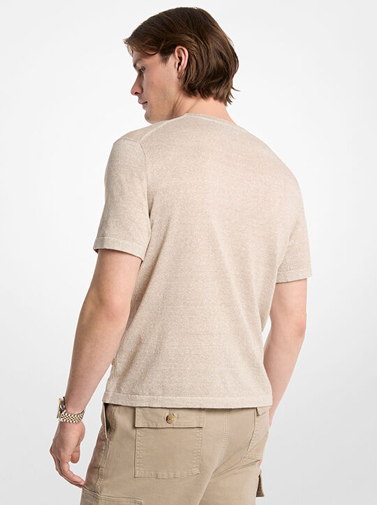 Linen and Cotton T-Shirt michael kors linen and cotton t shirt