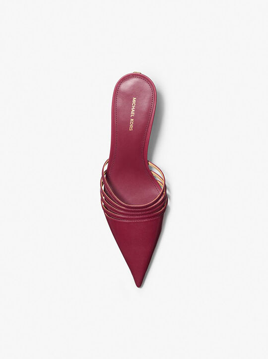 michael kors haisley leather mule pump