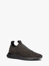 Bodie Logo Tape Metallic Stretch Knit Slip-On Trainer michael kors bodie logo tape metallic stretch knit slip on trainer